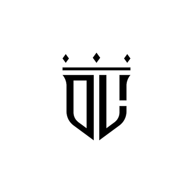 DL монограмма дизайн логотипа буква текст имя символ монохромный логотип алфавит характер простой логотип
