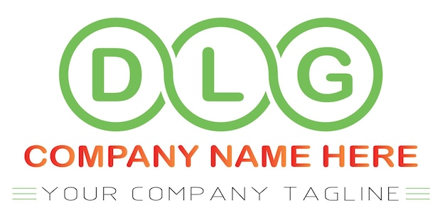 Vector dlg letter logo design