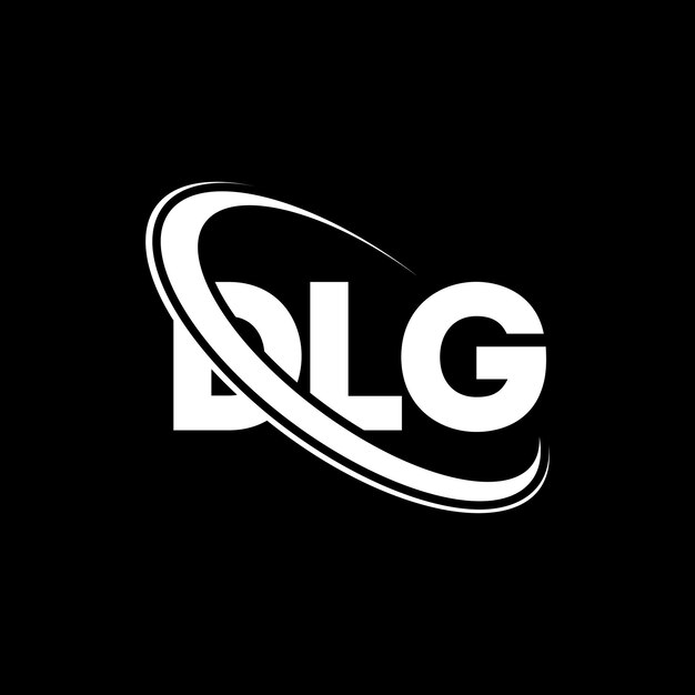 DLG のロゴ DLG 文字 デザイン DLG 字母 デザイン イニシャル DLG ロゴ 円と大文字のモノグラム DLG タイポグラフィ テクノロジービジネスと不動産ブランド