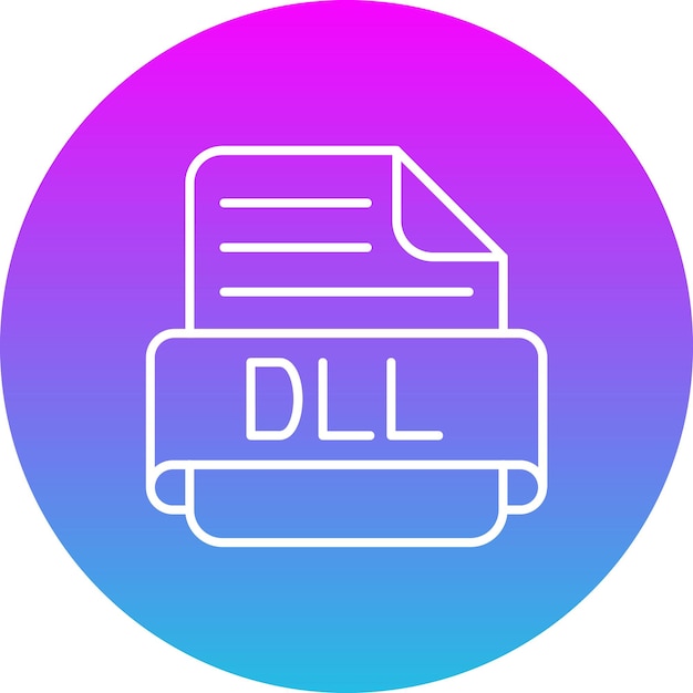 Вектор Икона dll