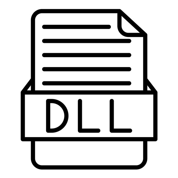 Vector dll-vectorillustratiestijl