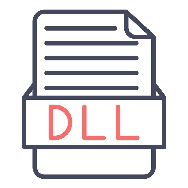 Vector dll-vectorillustratiestijl