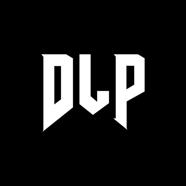 DLP letter logo ontwerp voor technologiebedrijf DLP logo ontwerp zwarte en witte kleurencombinatie DLP logo DLP vector DLP ontwerp DLP icoon DLP alfabet DLP typografie logo ontwerp