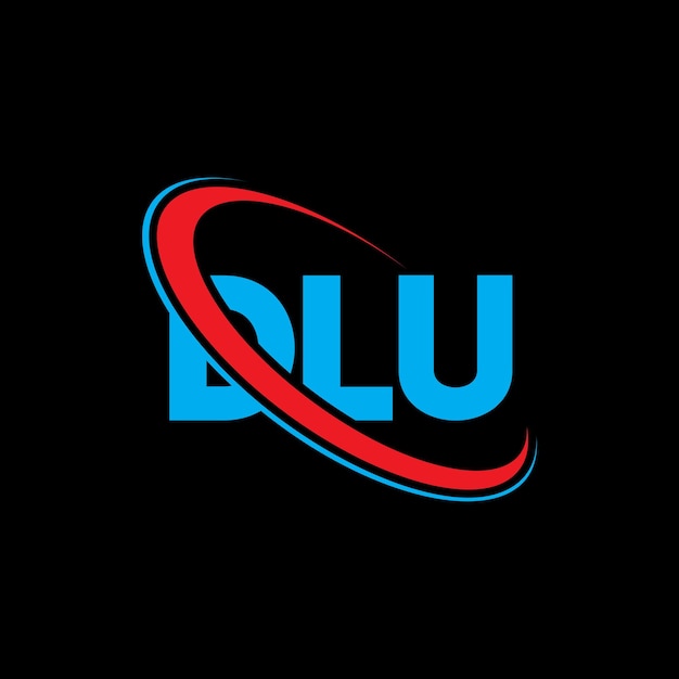 DLU 로고 DLU 문자 DLU 글자 로고 디자인 이니셜 DLu 로고 원과 대문자 모노그램 로고 기술 비즈니스 및 부동산 브랜드를위한 DLU 타이포그래피