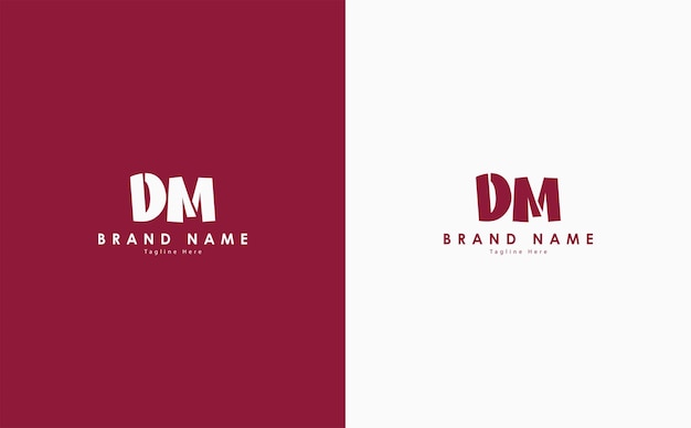 DM Letters vector logo design