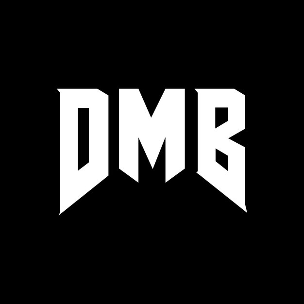 DMB letter logo ontwerp voor technologiebedrijf DMB logo ontwerp zwarte en witte kleurencombinatie DMB logo DMB vector DMB ontwerp DMB icoon DMB alfabet DMB typografie logo ontwerp