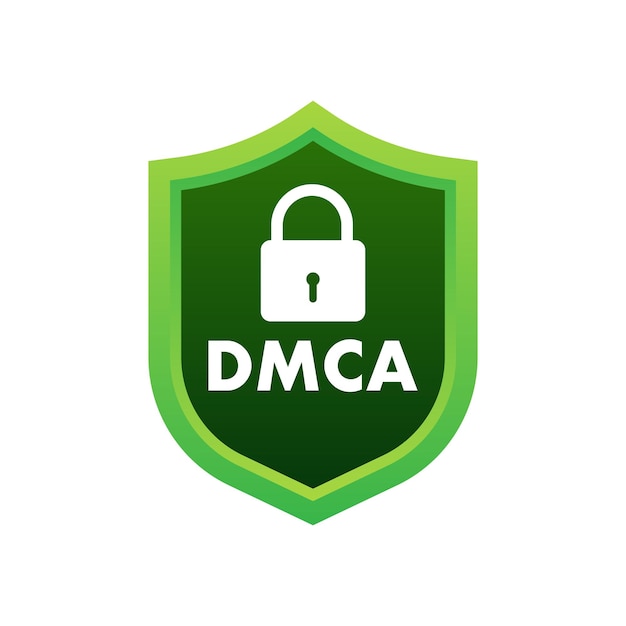Vector dmca digital millennium copyright act copywriter and freelancer intellectual property