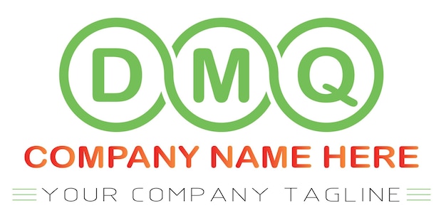 Design del logo della lettera dmq