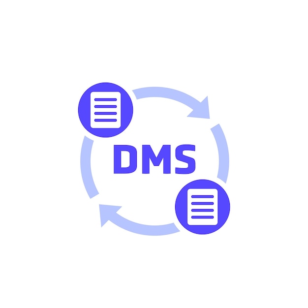 벡터 색 터에 dms 아이콘