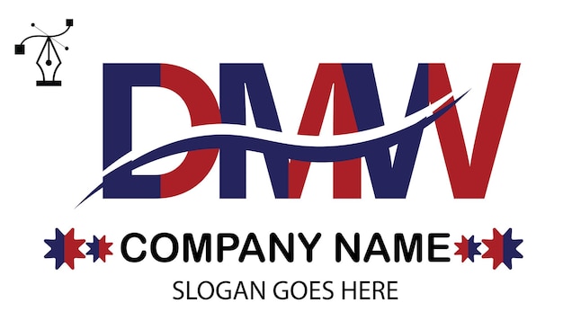 Vector dmw letter logo