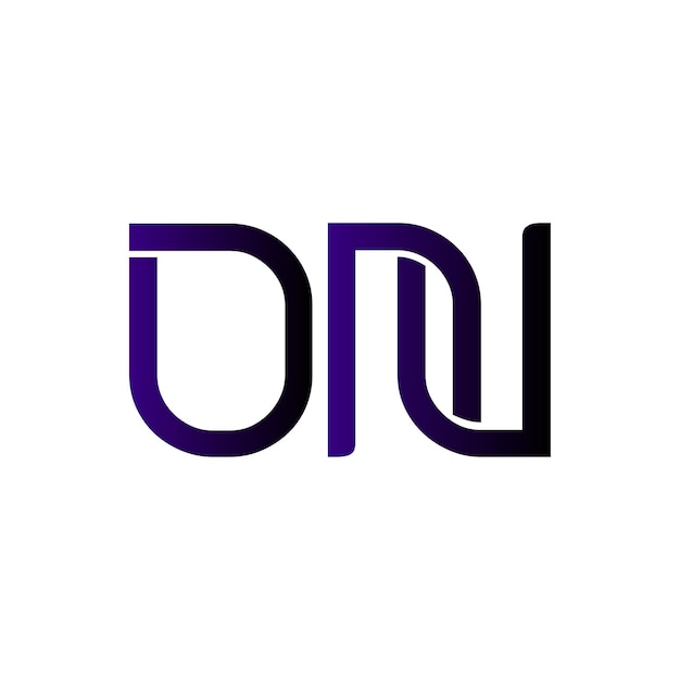 Vector dn logo design