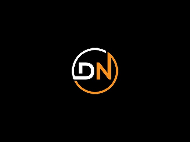 벡터 dn 로고 디자인