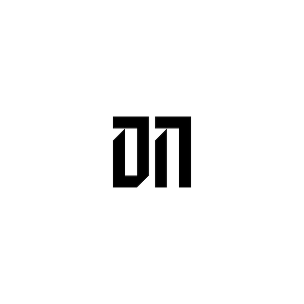 DN モノグラムロゴ デザイン文字 テキスト名 シンボル モノクロロゴタイプ アルファベット文字 シンプルロゴ