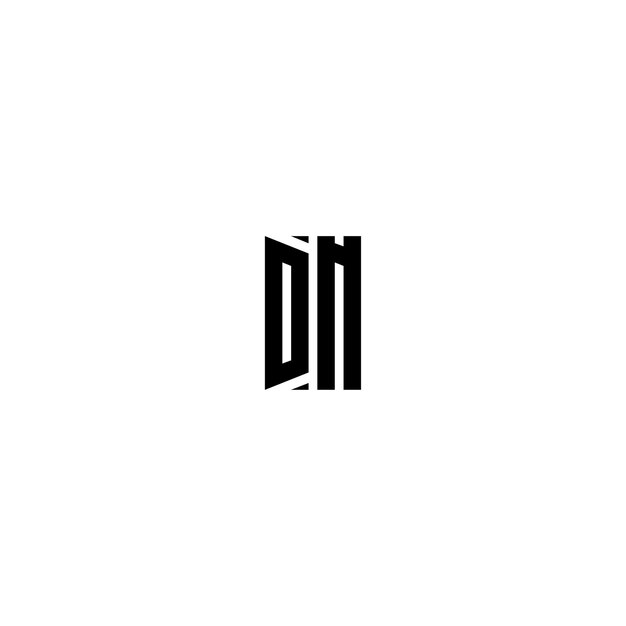 DN モノグラムロゴ デザイン文字 テキスト名 シンボル モノクロロゴタイプ アルファベット文字 シンプルロゴ