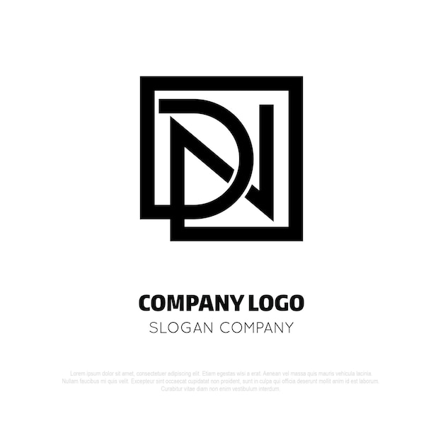 Vector dn monogram logo