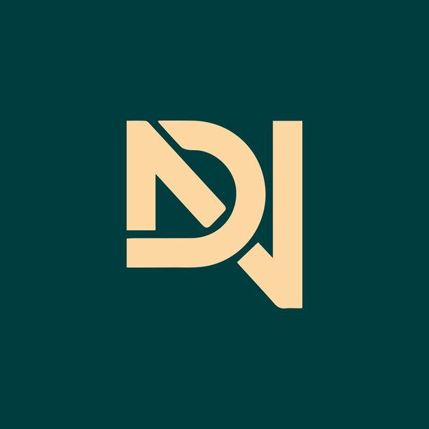 Vector dn simple vector logo design