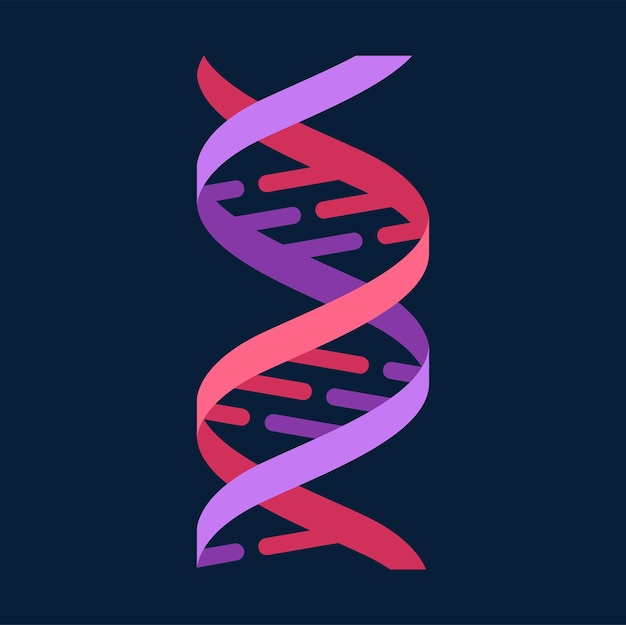 DNA abstracte veelhoekige draadframe molecuul helix