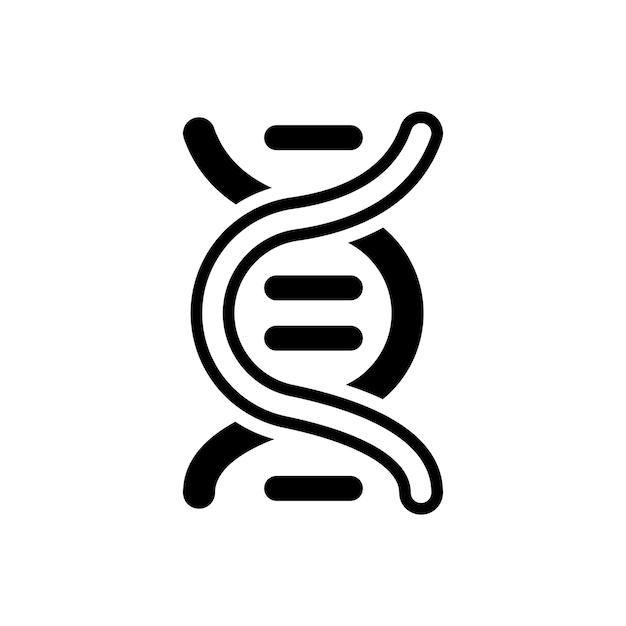Vector dna biology icon