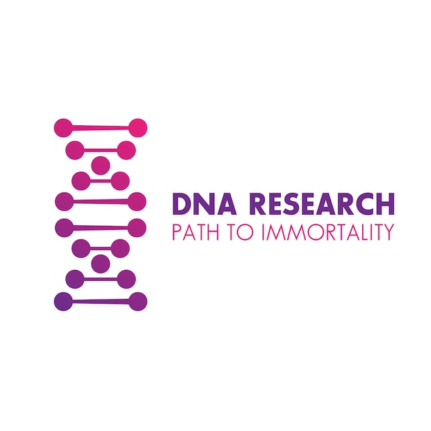 Vector dna chain logo element