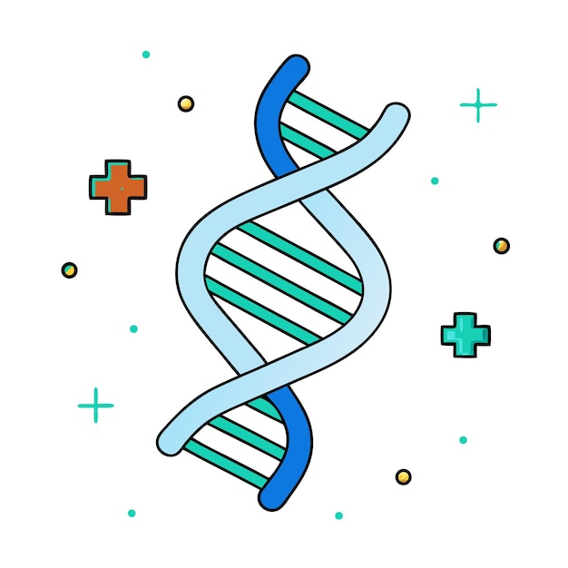 DNA-dubbele spiraalrepresentatie