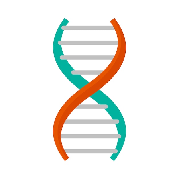 Dna 式アイコン web デザインのための dna 式ベクトル アイコンのフラットの図