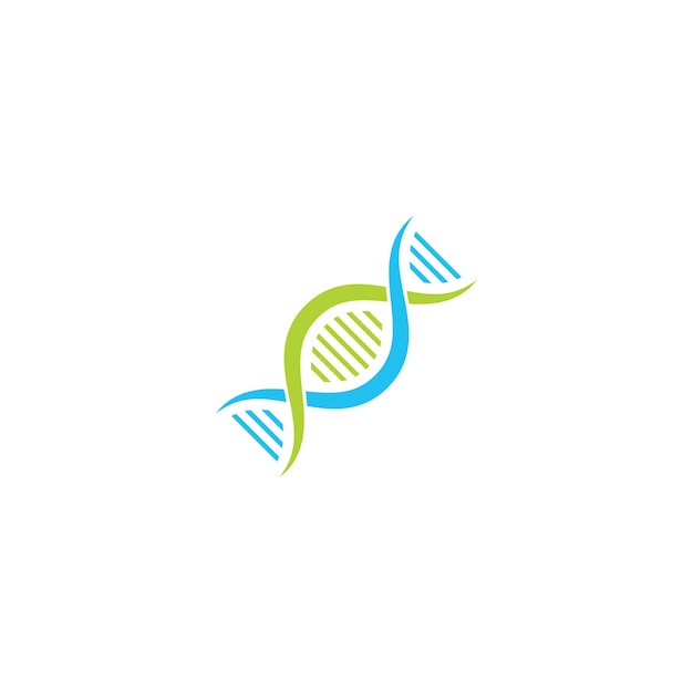 Dna genetic sign elements and icon illustration