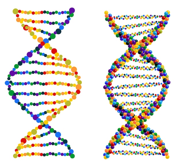 DNA genetic sign elements and icons collection Can be used for workflow layout diagram number option