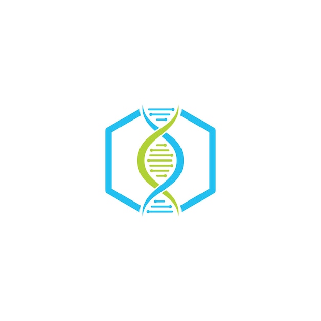 DNA genetische tekenelementen en pictogramillustratie