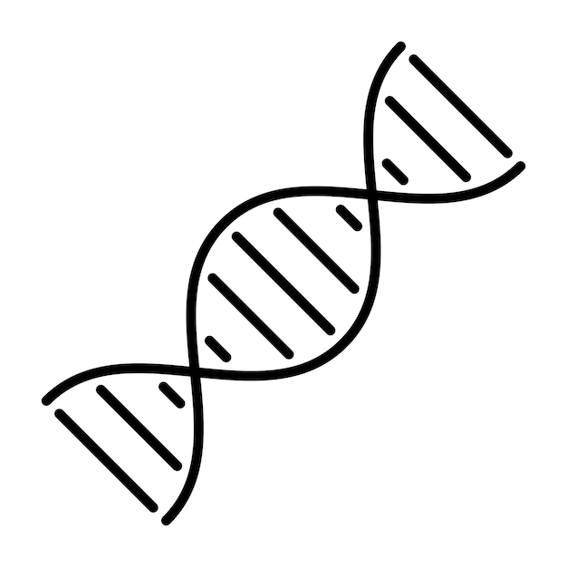 DNA ヘリックス アイコン テンプレート 人間のDNA 遺伝子シンボル 遺伝子生物学