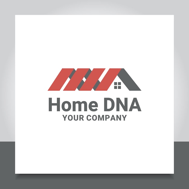 Vector dna or helix roof logo design home medical hospital