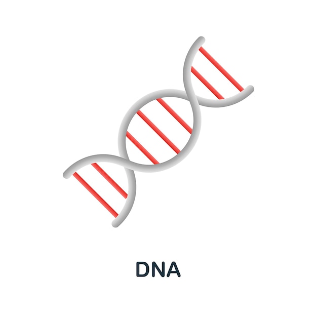 Dna icon 3d illustration from medicine collection Creative Dna 3d icon for web design templates infographics and more