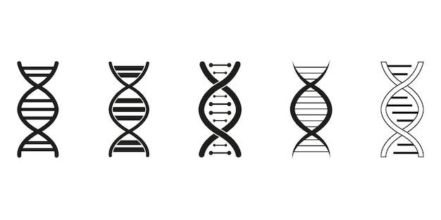 Dna icons vector. isolated on white background. vector illustration eps10