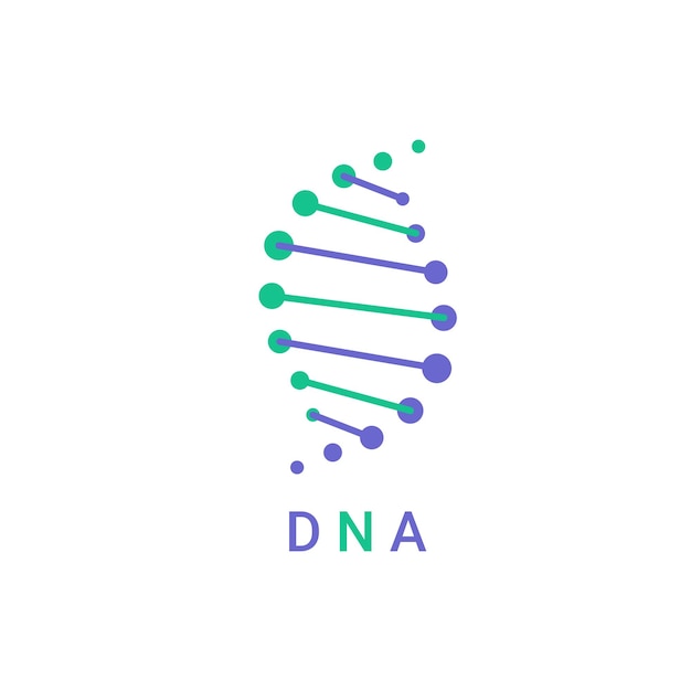 벡터 dna 로고 아이콘 구조 분자 벡터 일러스트 레이 션