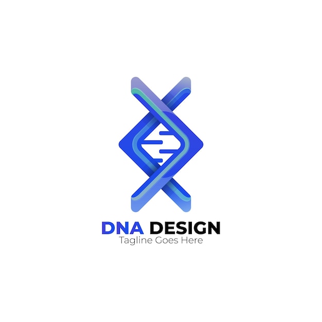 Vector dna-logo-ontwerp