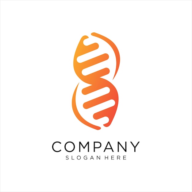 DNA Logo Template Design Vector Emblem Design Concept Creative icon