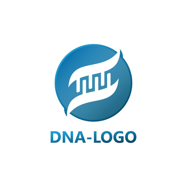 Vettore premium del modello di logo del dna