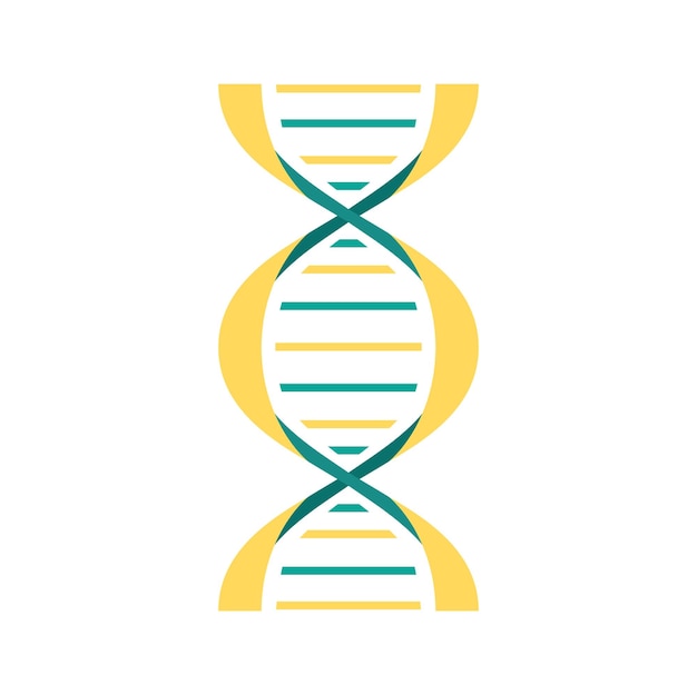 DNA-molecuul pictogram geïsoleerde vector genetische code