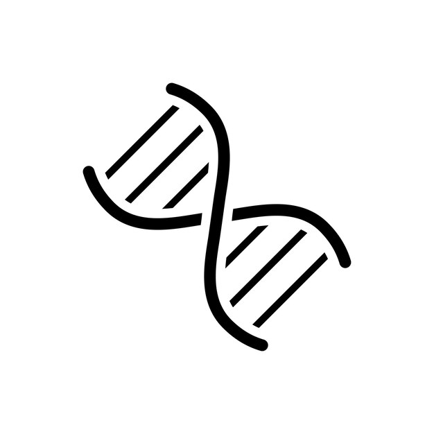 DNA-pictogram vectorontwerp sjabloon