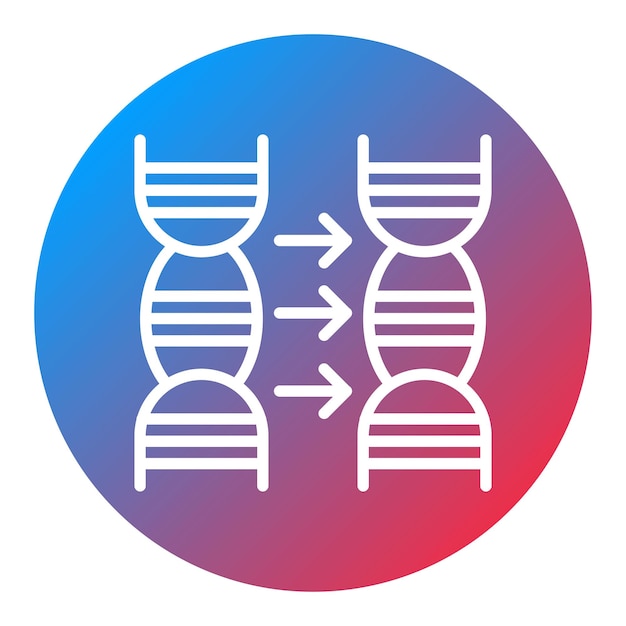 DNA-replicatie icoon vector afbeelding Kan worden gebruikt voor virtueel lab