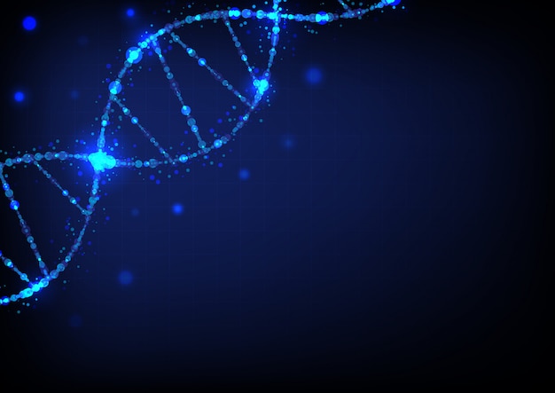 Vector dna sci-fi science abstract background vector