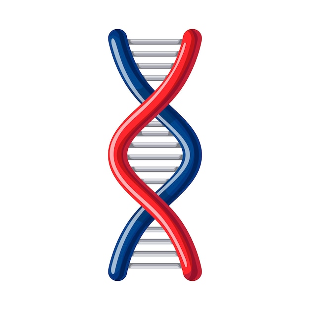 Dna science cartoon vector illustration