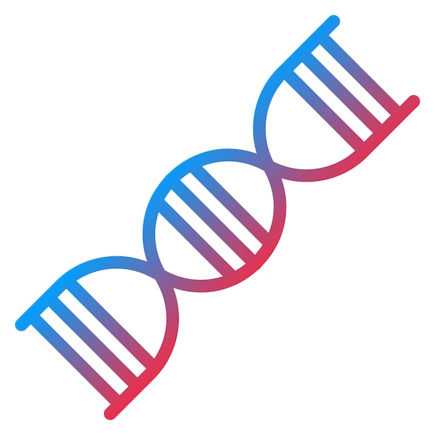 Vector dna strand icon vector image can be used for virtual lab