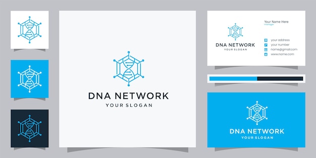 Dna-technologie logo ontwerp