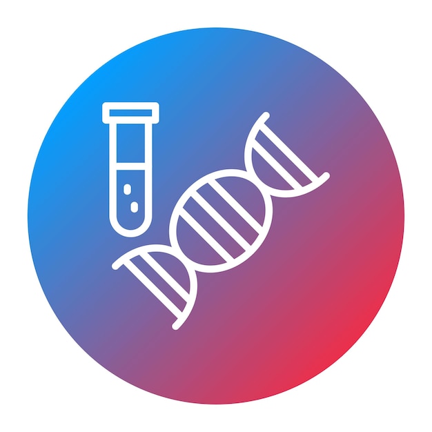 DNA 테스트 아이콘 터 이미지 의료 테스트에 사용할 수 있습니다.