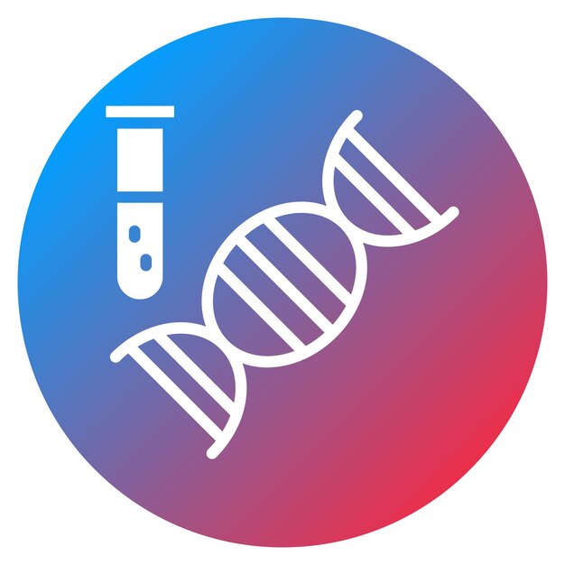 DNA 테스트 아이콘 터 이미지 의료 테스트에 사용할 수 있습니다.