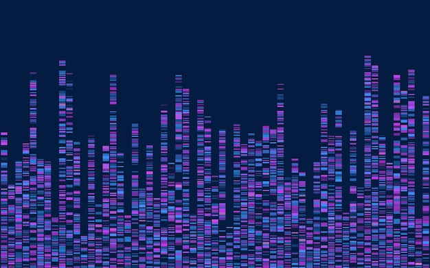 Infografica sul test del dna mappa della sequenza del genoma