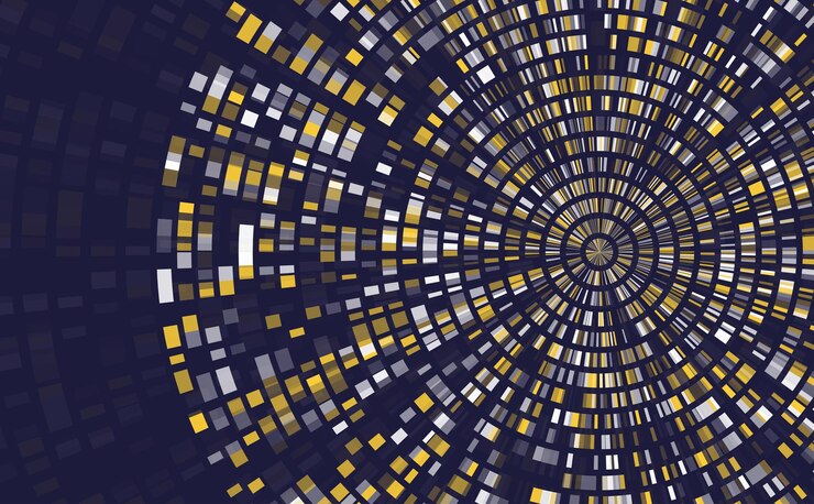 Vector dna test infographic genome sequence map