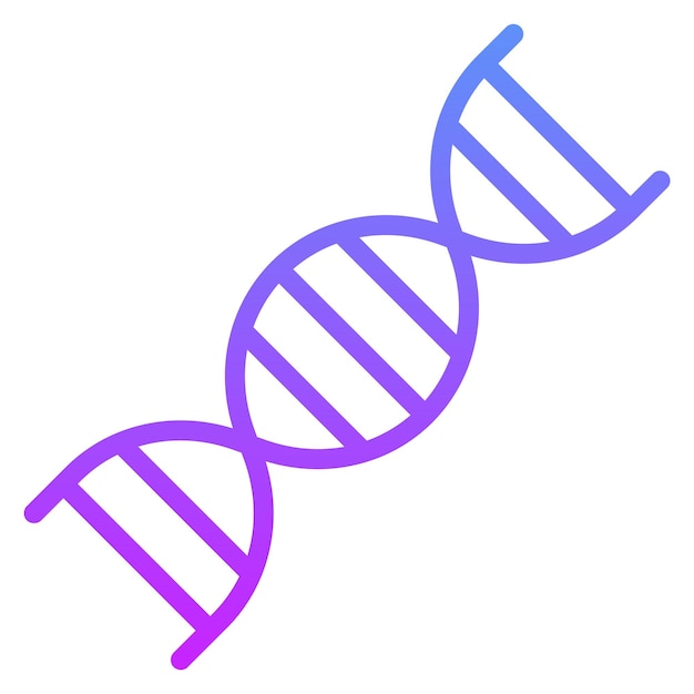 Vettore iconica vettoriale del dna dell'iconico di chimica