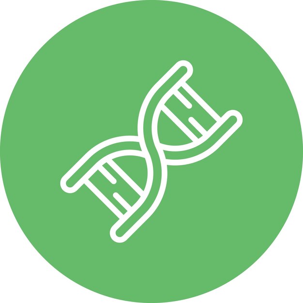 DNA vector icon illustration of Research and Science iconset