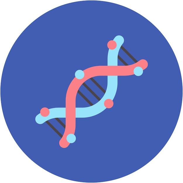 DNA-vector illustratiestijl